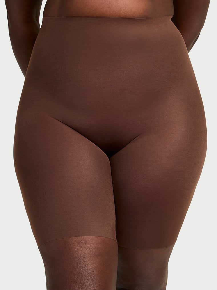 Victoria's Secret, Victoria's Secret Shapewear by Victoria SheerSmoothing™ Short, Ganache, onModelFront, 1 of 3