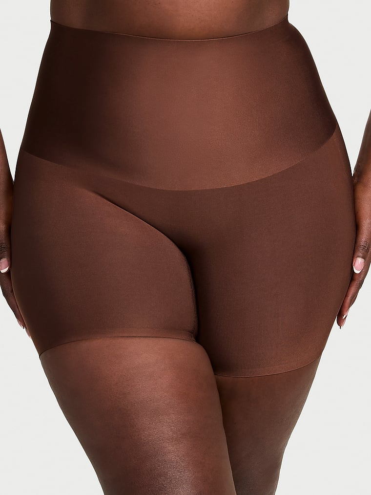 Victoria's Secret, Body by Victoria SmoothingShimmer™ Shorts, Ganache, onModelFront, 1 of 3