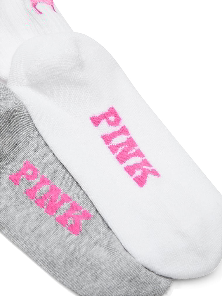 PINK 2-Pack Quarter Socks, onModelBack, 2 of 2