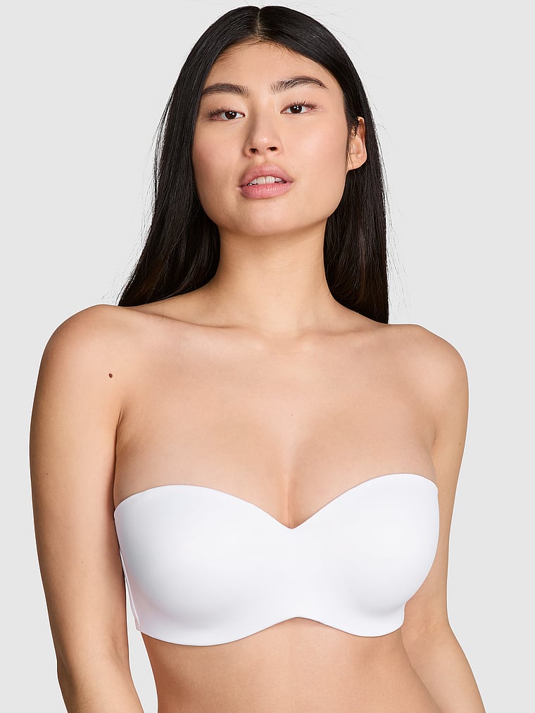 PINK Wear Everywhere Wear Everywhere™ Lightly Lined Strapless Bra, onModelFront, 1 of 6