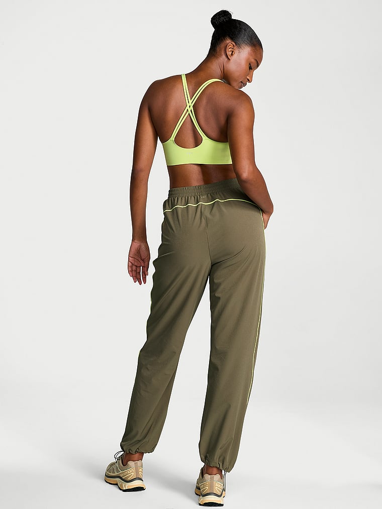 Victoria's Secret, VSX VSX ActiveFlex Jogger Pant, Desert Cactus, onModelBack, 2 of 4 Tsheca is 5'9" or 175cm and wears Small
