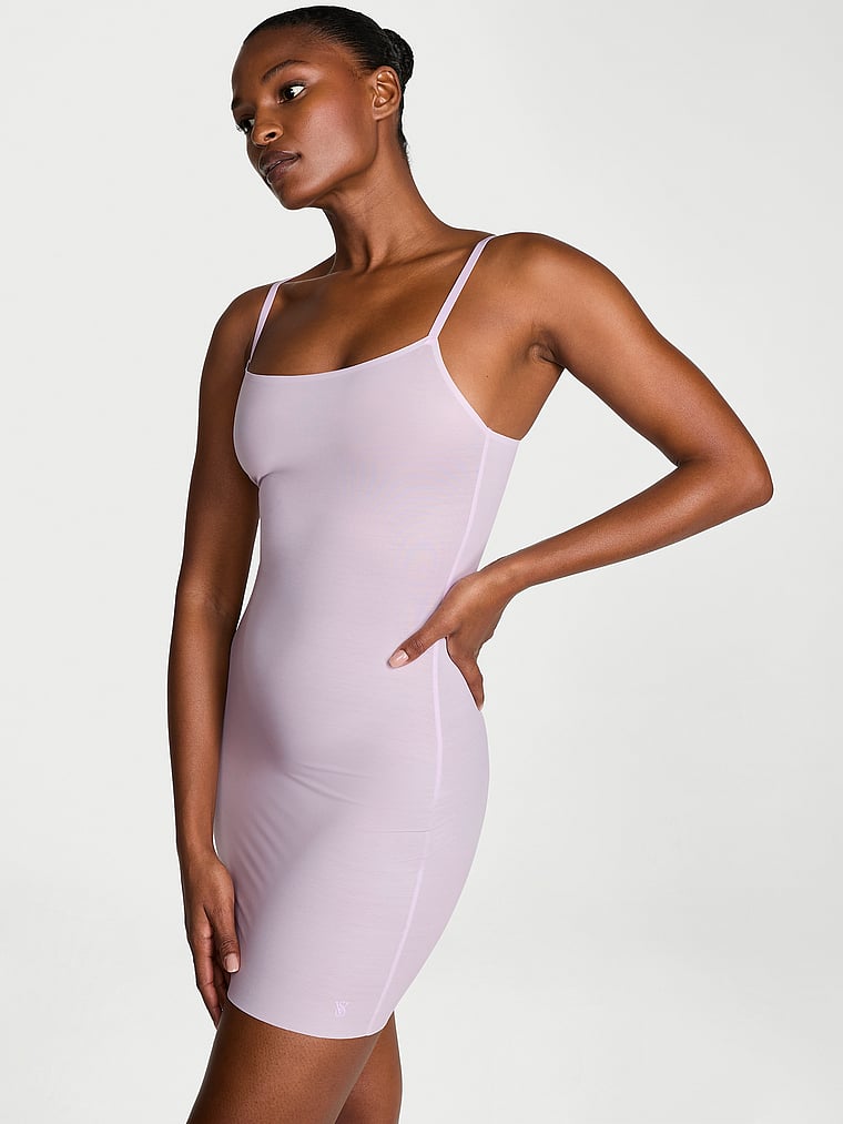 Victoria's Secret, Victoria's Secret Shapewear by Victoria SheerSmoothing™ Slip, Delicate Violet, onModelFront, 1 of 3