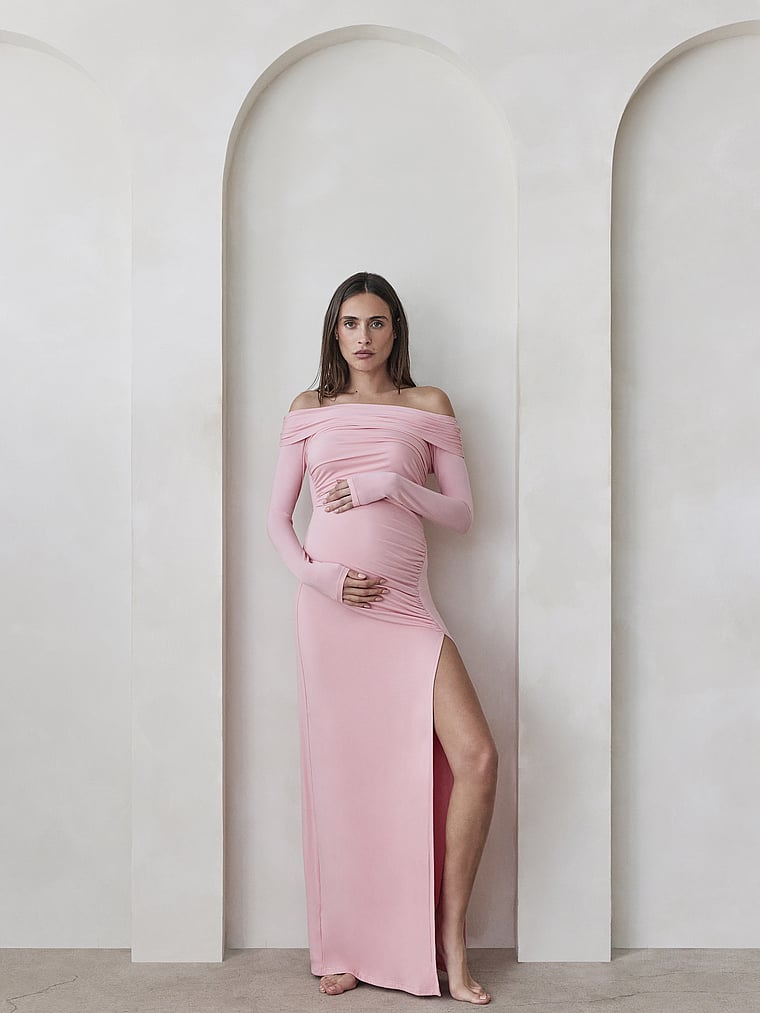Bumpsuit Off The Shoulder Evening Dress, Pink, S - Women's Dresses - Victoria's Secret Bumpsuit Off The Shoulder Evening Dress, Pink, S - Women's Dresses - Victoria's Secret
