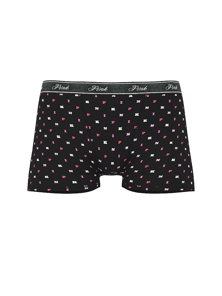 Logo Cotton High-Waist Boyshort Panty