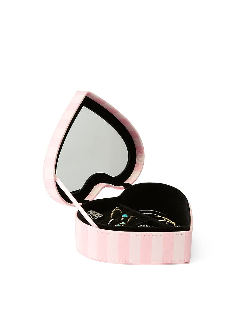 Victoria's Secret, Victoria's Secret Heart Jewelry Box, Heritage Stripe, onModelBack, 2 of 3