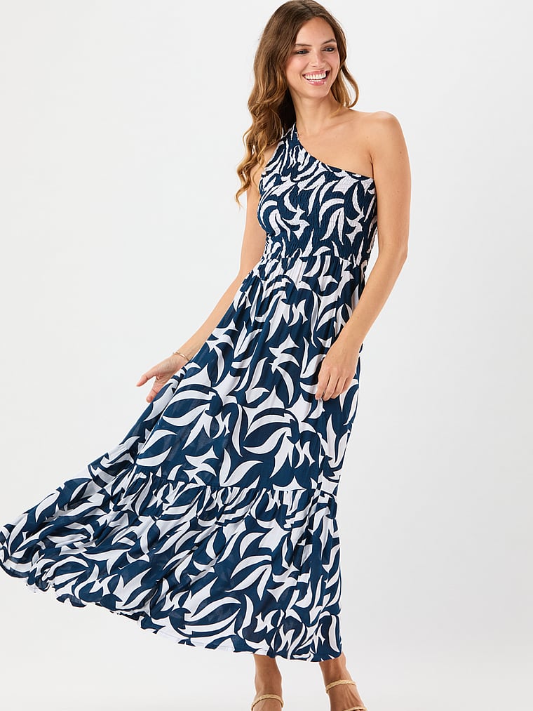 Victoria's Secret, Tiare Hawaii Lila Maxi Dress, Blue, onModelFront, 1 of 4