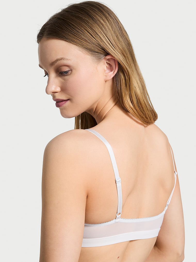 Victoria's Secret, Victoria's Secret Tease Unlined Triangle Bralette, onModelBack, 4 of 4