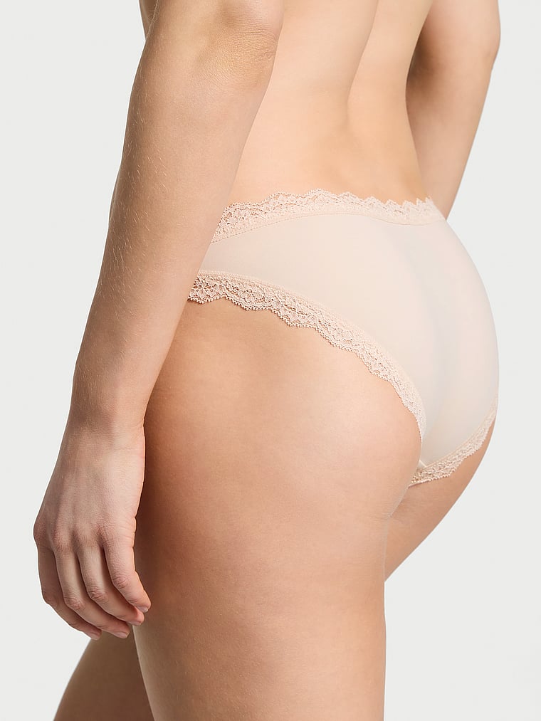 Трусы-бикини, оборки, сетка, с бантом — Victoria's Secret — фото 2