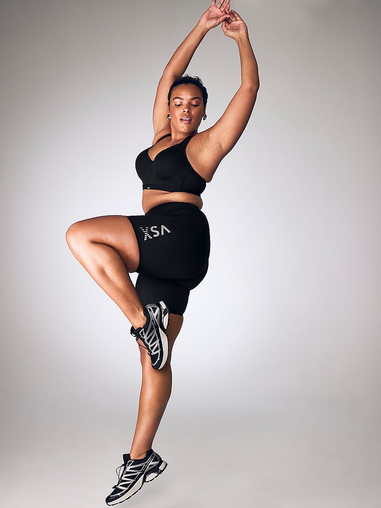 Victoria's Secret, VSX VSX Incredible Max™ Sports Bra, Black, onModelSide, 3 of 4