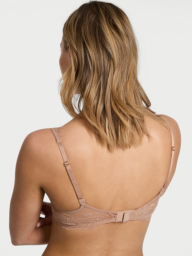 Rose Lace Uplift Balconette Bra