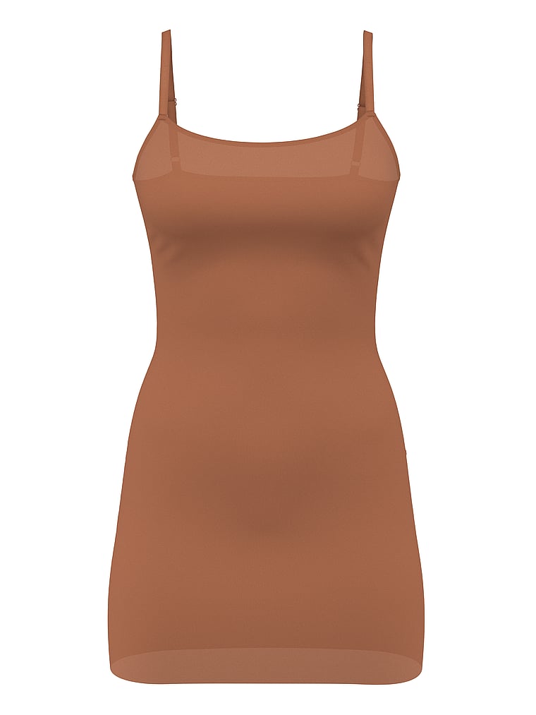 Victoria's Secret, Victoria's Secret Shapewear by Victoria SheerSmoothing™ Slip, Caramel, offModelFront, 2 of 4