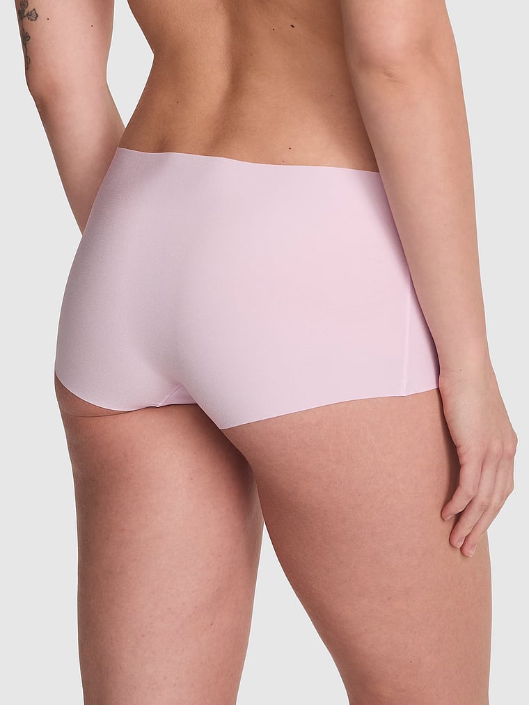 PINK No-Show Boyshort Panty, Pink Tulip, onModelBack, 2 of 3 Taylor is 5'8" and wears Small