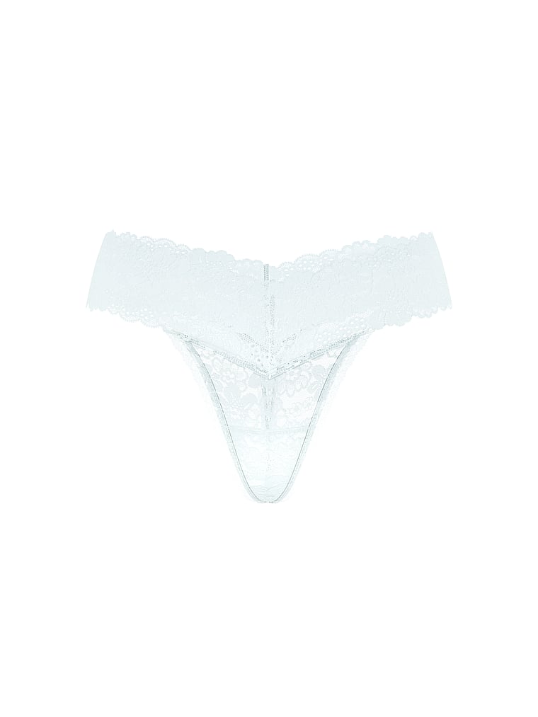 PINK PINK Wink™ Wide-Waist Thong Panty, Bliss, offModelFront, 3 of 3