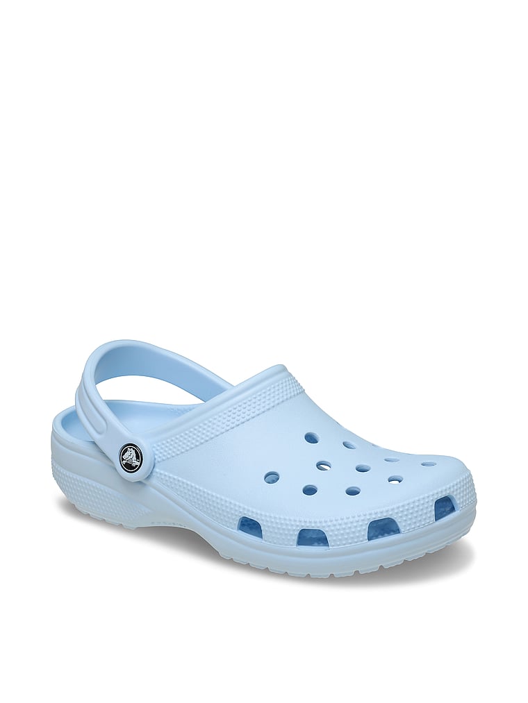 Crocs Classic Solid Clogs, Blue Frost, onModelBack, 2 of 4