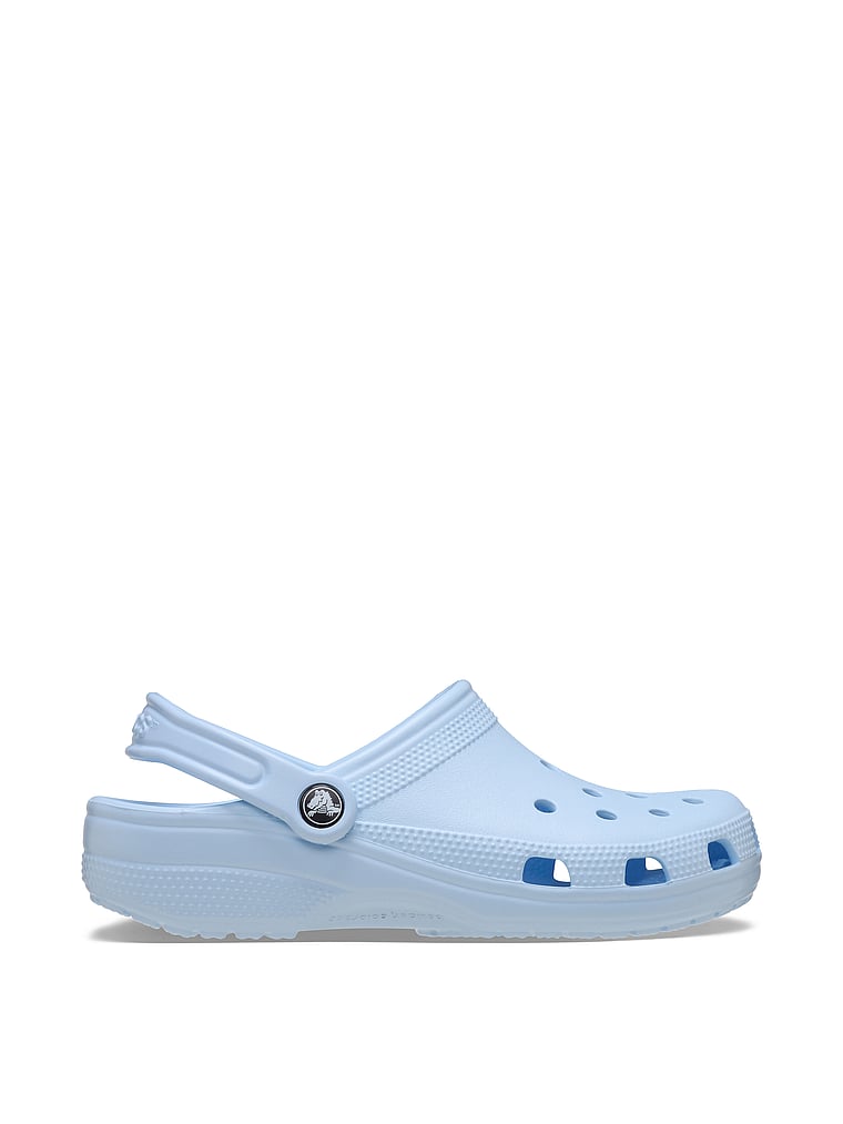 Crocs Classic Solid Clogs, Blue Frost, onModelFront, 1 of 4