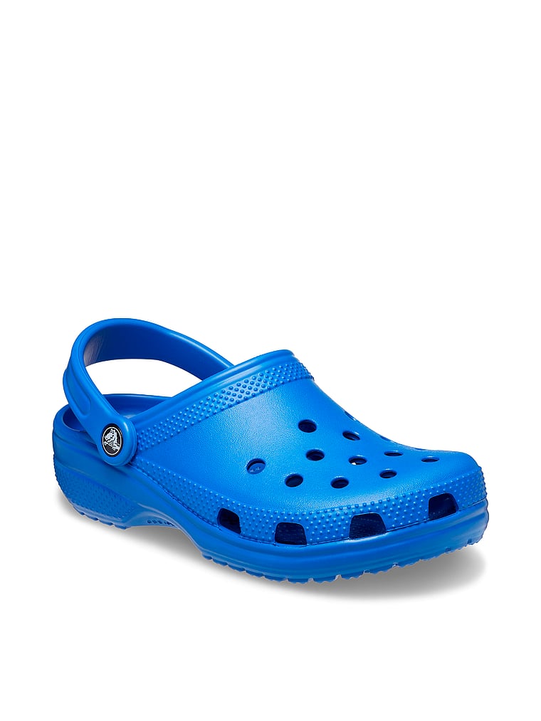 Crocs Classic Solid Clogs, Blue Bolt, onModelBack, 2 of 4