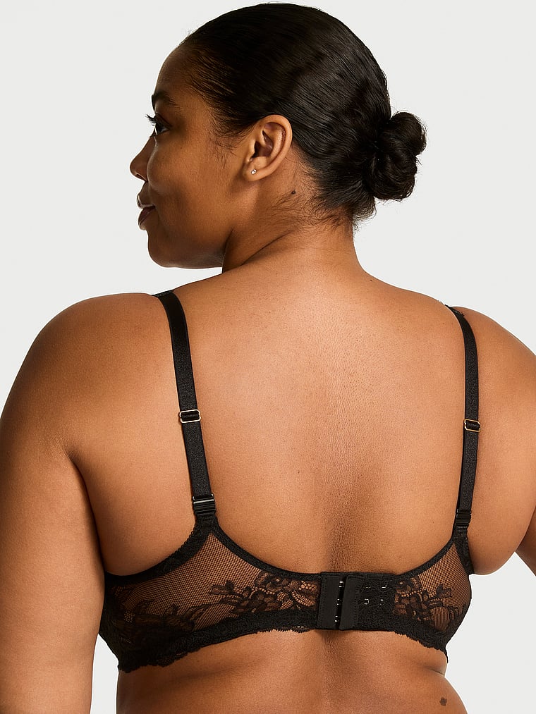 Rose Lace Uplift Balconette Bra