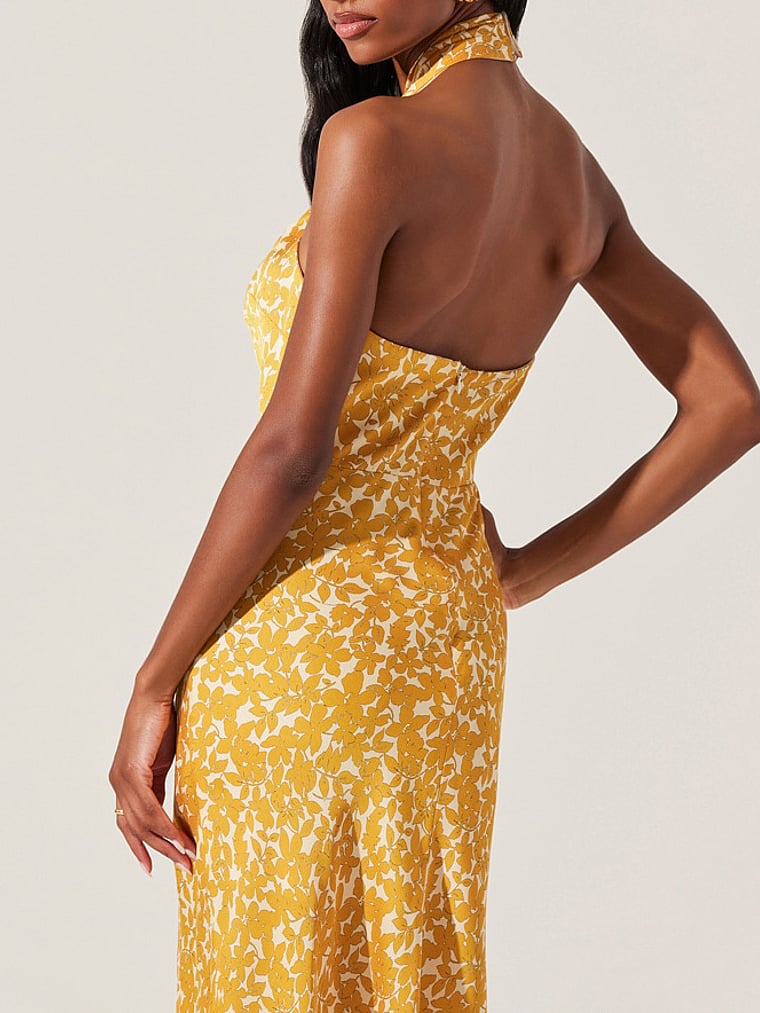 Victoria's Secret, Astr The Label Marissa Dress, Marigold Floral, detail, 4 of 4