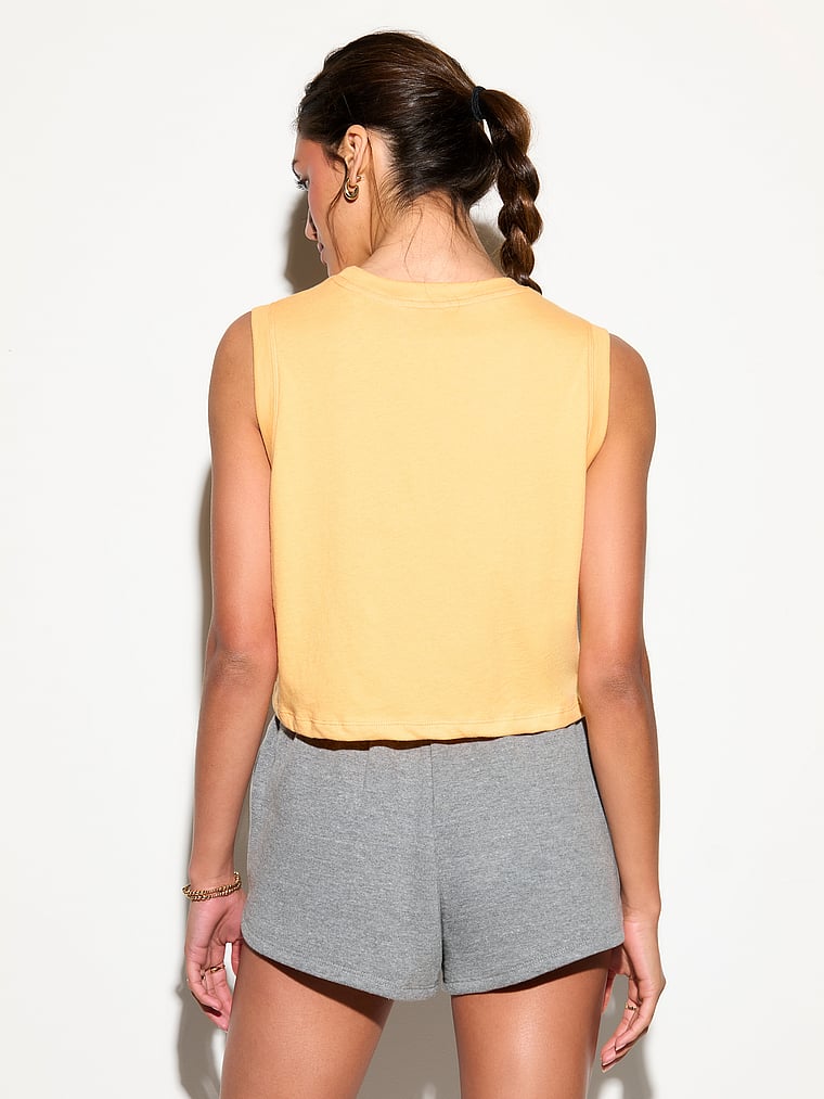 Victoria's Secret, Spiritual Gangster Crawford Crop Tank, Icons Sorbet, onModelBack, 2 of 4