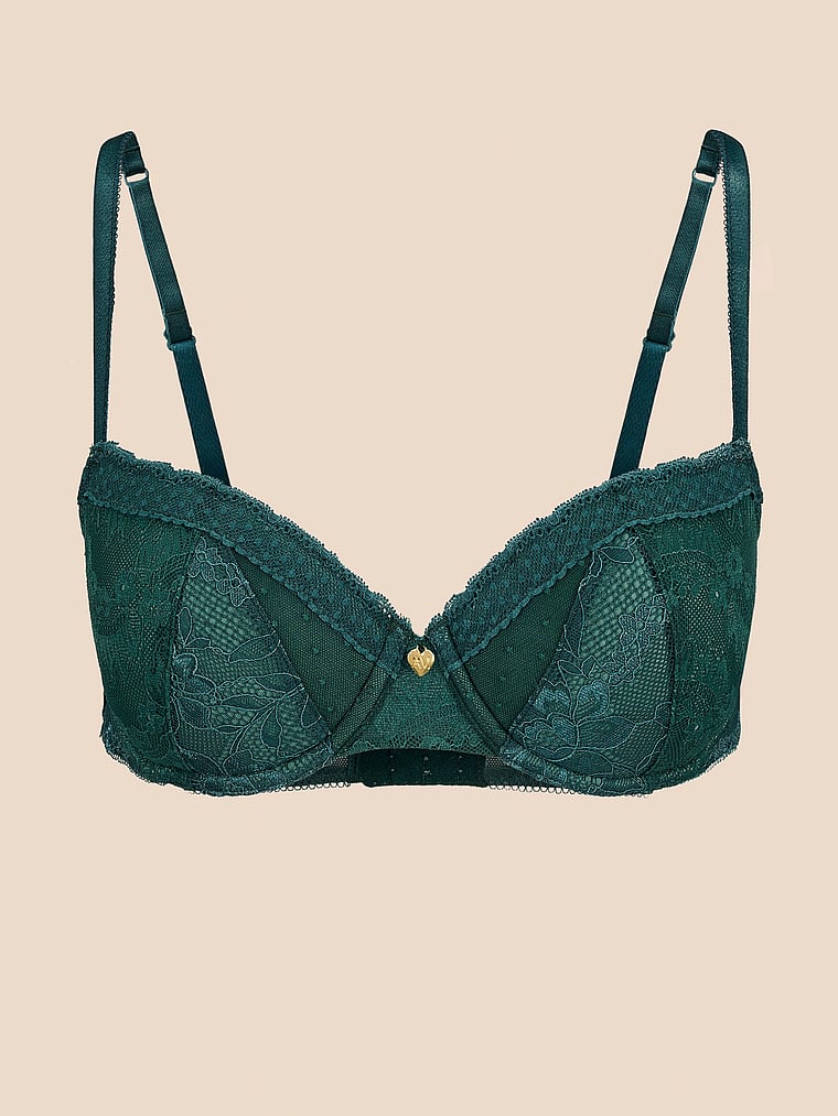 Victoria's Secret, Adore Me Lucie Balconette Bra, June Bug, detail, 3 of 3