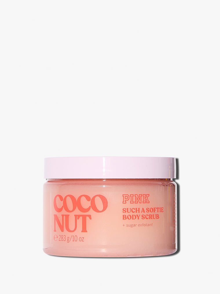 Victoria's Secret, Body Care Pink Pineapple Such a Softie Body Scrub, Coconut, onModelFront, 1 of 4