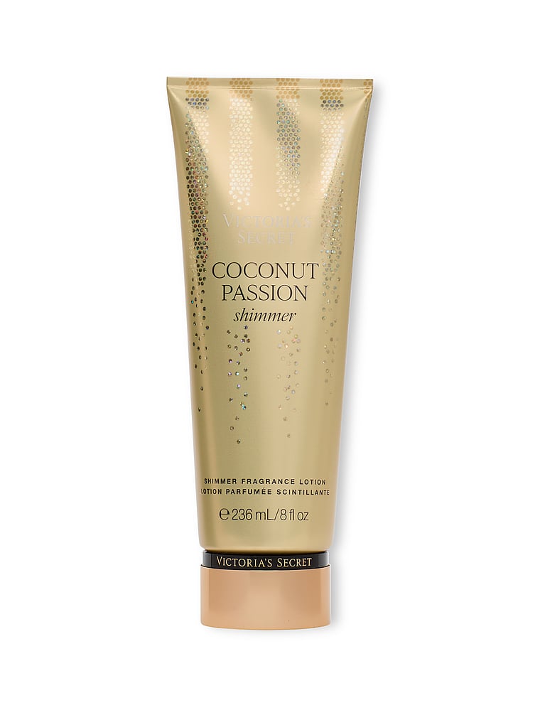 Victoria's Secret, Body Fragrance Shimmer Body Lotion, Coconut Passion Shimmer, onModelFront, 1 of 2