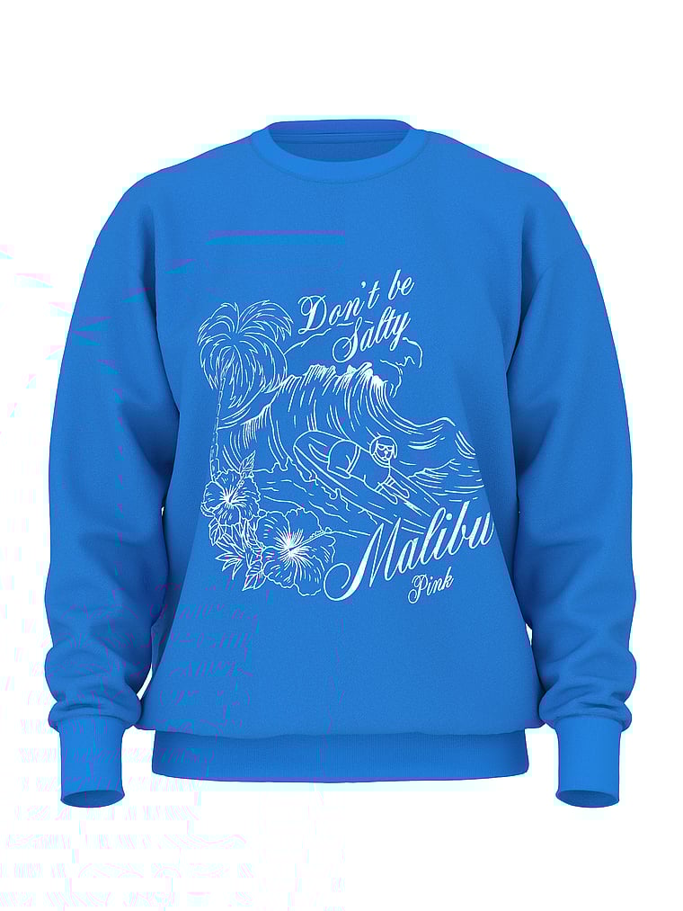 Ivy Fleece Oversized Crew Sweatshirt