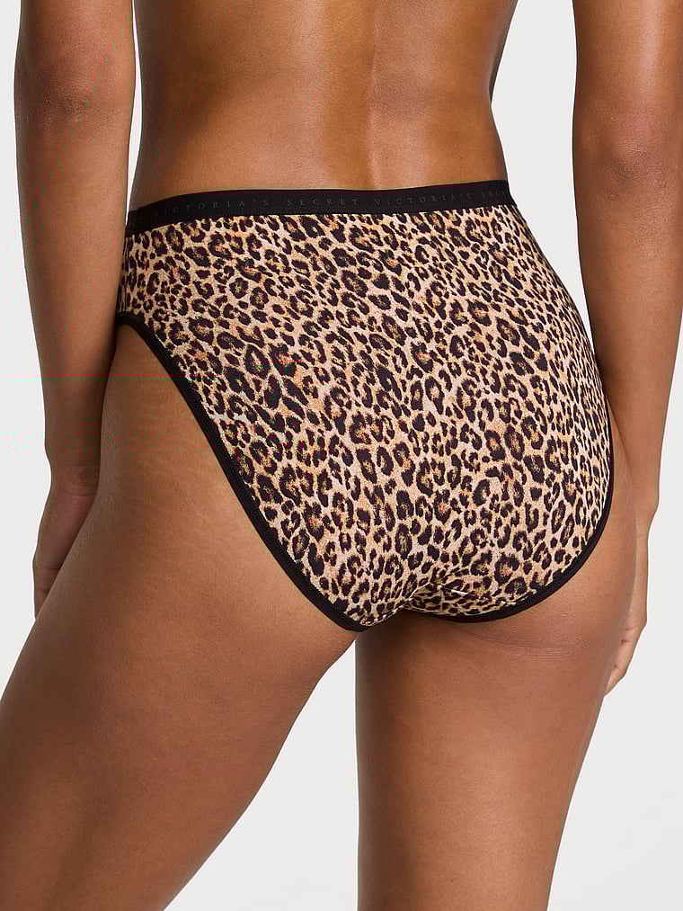 Victoria's Secret, Victoria's Secret Stretch Pointelle High-Leg Brief Panty, Leopard, onModelBack, 2 of 3 Daiane is 5'11" and wears Small