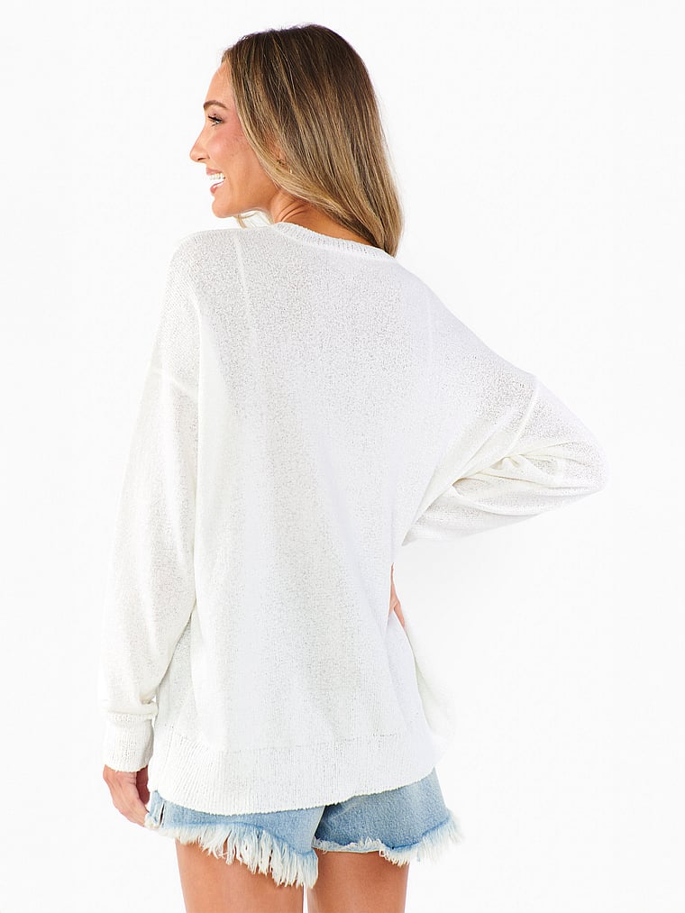 Victoria's Secret, Show Me Your Mumu Woodsy Sweater, Lobster Knit, onModelBack, 2 of 3