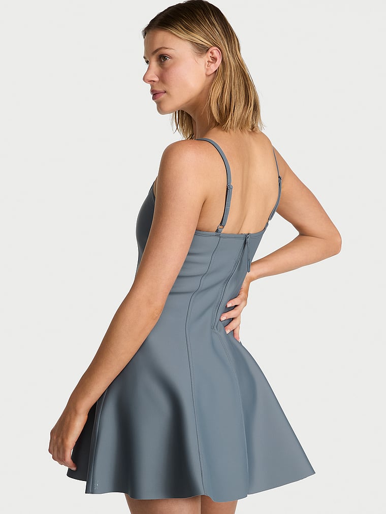 Victoria's Secret, VSX VSX Defined Scuba Flare Dress, onModelBack, 2 of 3