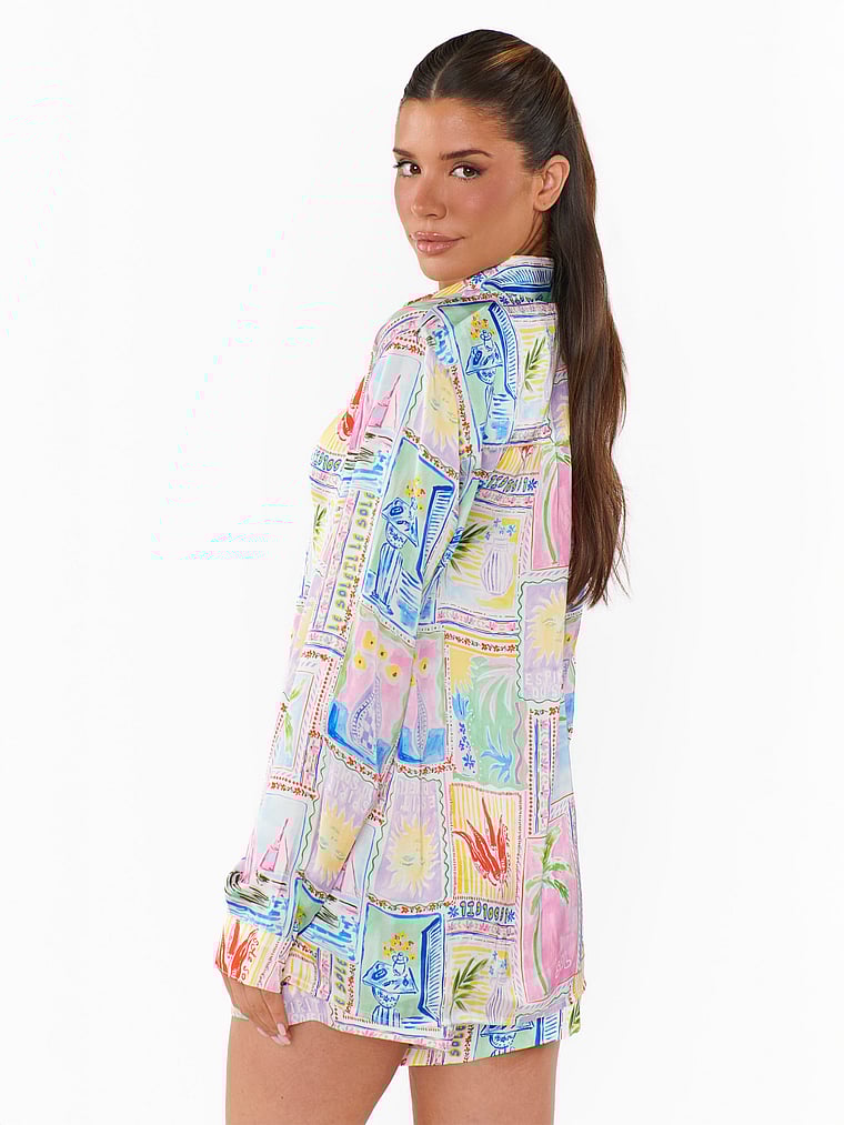 Victoria's Secret, Show Me Your Mumu Early Riser PJ Set, Soleil Silky, onModelBack, 2 of 3