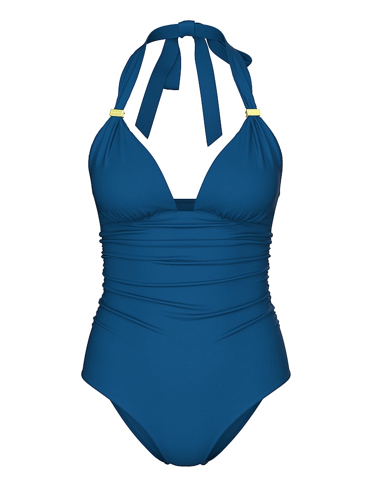 Victoria's Secret, Victoria's Secret Swim Ultimate Smoothing Harlow One-Piece Swimsuit, Precious Sapphire, offModelFront, 4 of 4