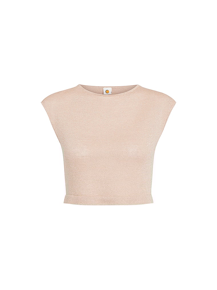 Victoria's Secret, Tropic of C Au Natural Top, Sand Lurex, offModelFront, 3 of 3