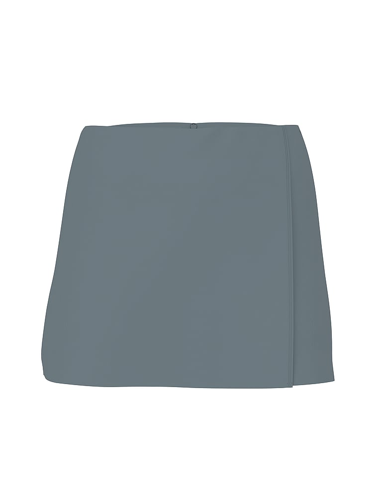 Victoria's Secret, VSX VSX Defined Scuba Skort, Dark Steel, offModelFront, 3 of 3