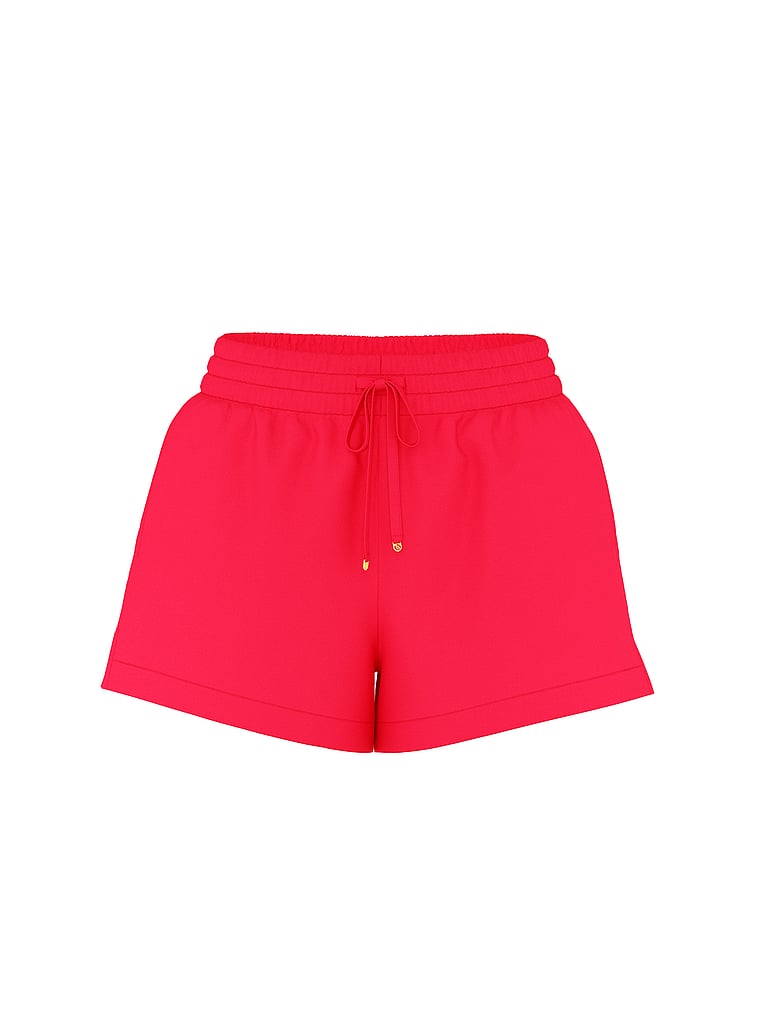 Victoria's Secret, Victoria's Secret Swim Cover-Up Shorts, Pink Island, offModelFront, 4 of 4