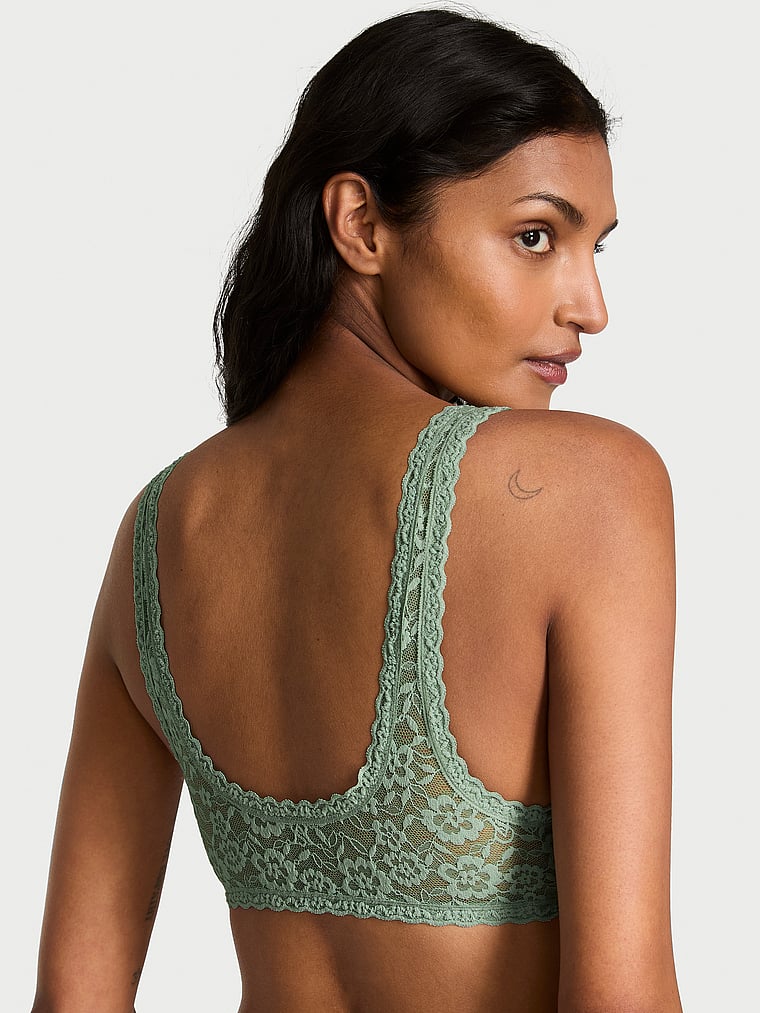 Victoria's Secret, Victoria's Secret Sexy Tee Lacie Scoop Bralette, Seasalt Green, onModelBack, 4 of 4 Shaanti is 5'9" and wears 32B or Small