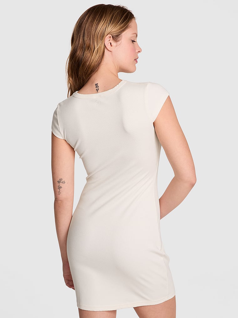 All-Day Soft Rib Bodycon Dress