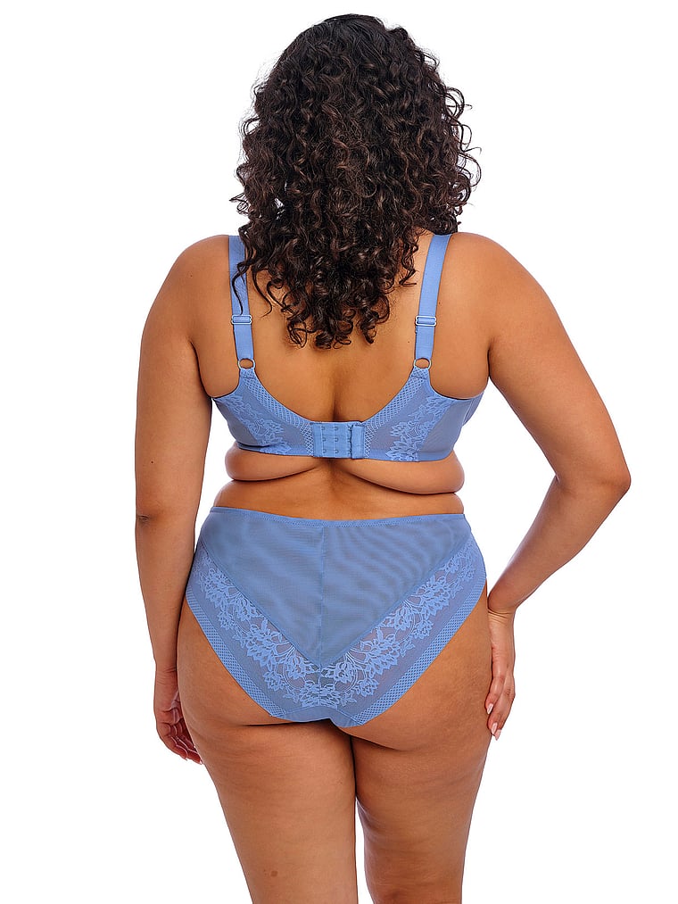 Victoria's Secret, Elomi Nerina Underwire Plunge Bra, Cornflower, onModelBack, 2 of 2