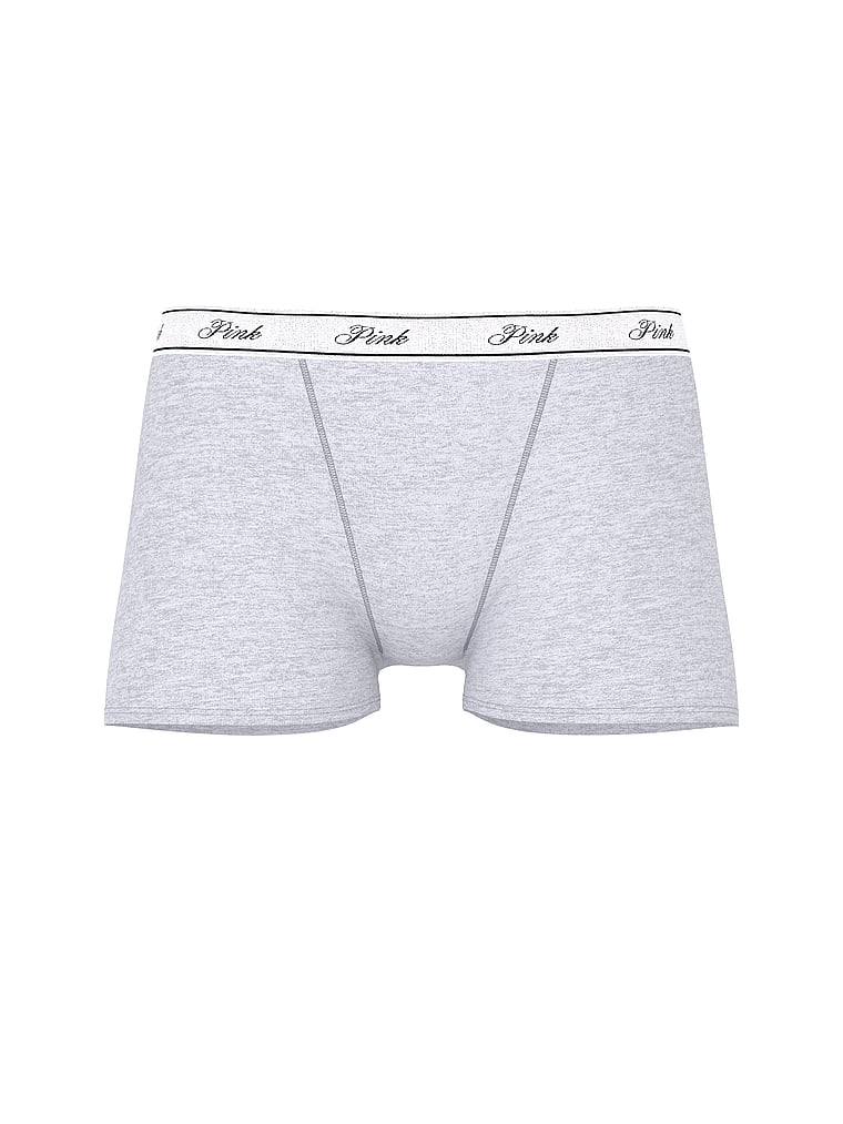 Logo Cotton High-Waist Boyshort Panty