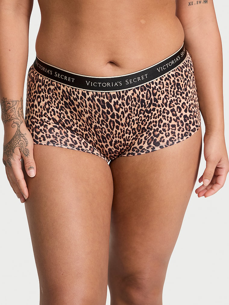 Logo Cotton Boyshort Panty