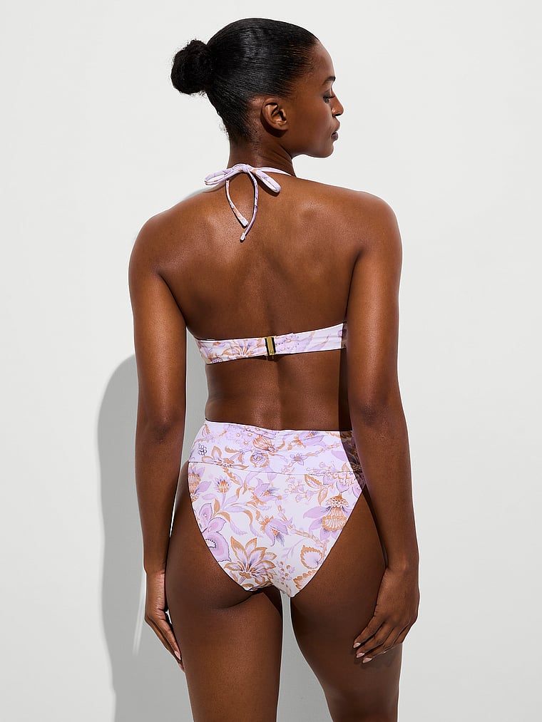 Essential Cinched High-Waist Bikini Bottom