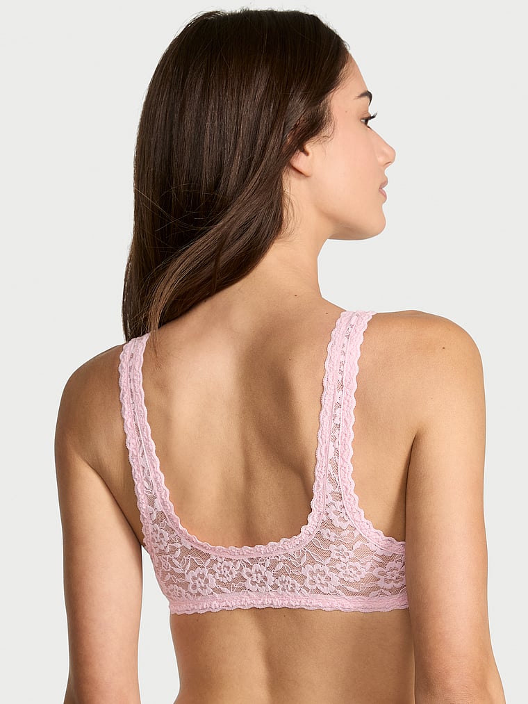 Victoria's Secret, Victoria's Secret Sexy Tee Lacie Scoop Bralette, Pretty Blossom, onModelBack, 2 of 3 Maia is 5'9" or 175cm and wears 34B or Small