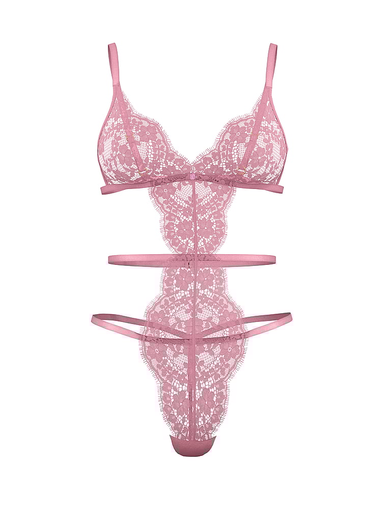 Dare to Dream Lace Strappy Triangle Teddy