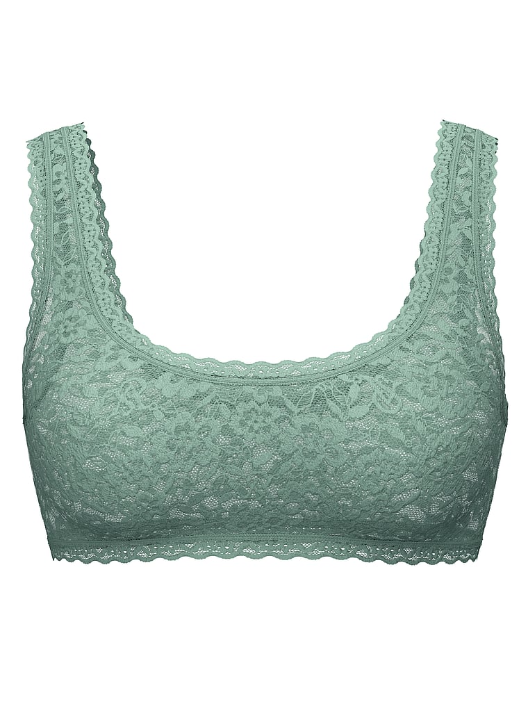 Victoria's Secret, Victoria's Secret Sexy Tee Lacie Scoop Bralette, Seasalt Green, offModelFront, 2 of 4