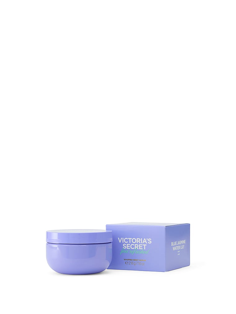 Victoria's Secret, Body Care Whipped Body Scrub, Blue Jasmine Water Lily, onModelSide, 3 of 5