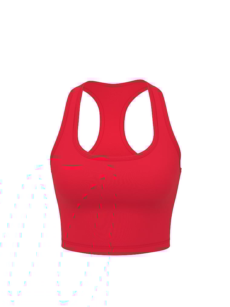PINK Relay Racerback Tank Top, Red Pepper, offModelFront, 3 of 3