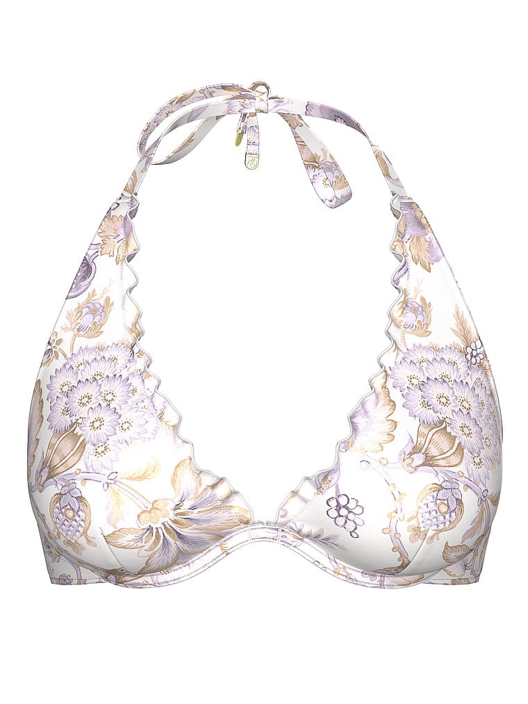 VS Archives Essential Ruffled Halter Bikini Top