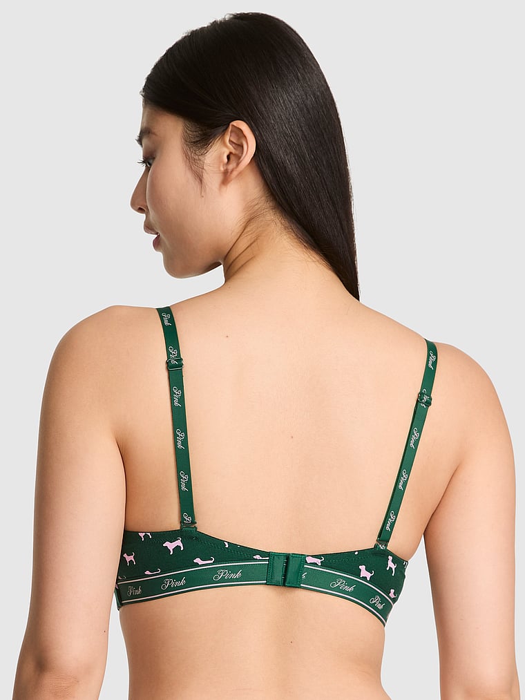 PINK Wear Everywhere Wear Everywhere Push-Up Wireless Bra, onModelBack, 2 of 4