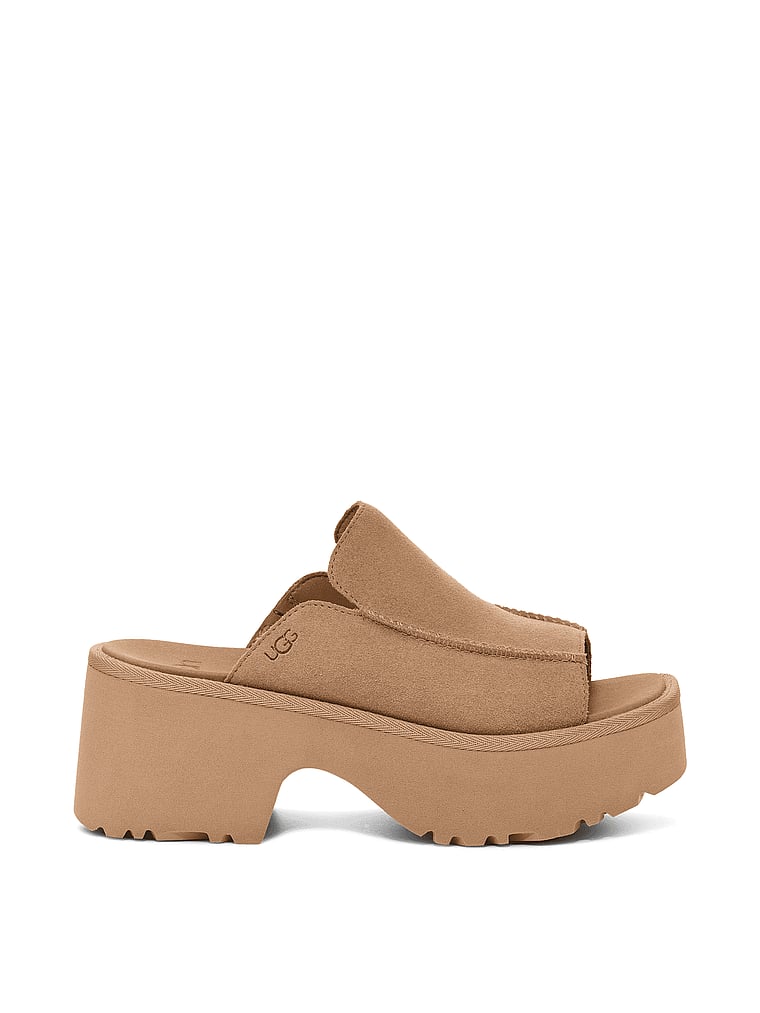 UGG® New Heights Slide, Mustard Seed, onModelFront, 1 of 4