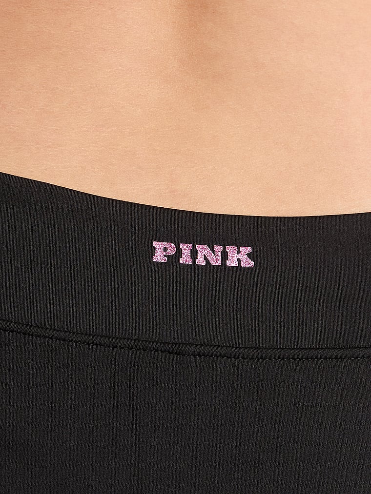 PINK Relay Micro Skirt, Pure Black, detail, 3 of 5 Gloria is 5'9" and wears Small
